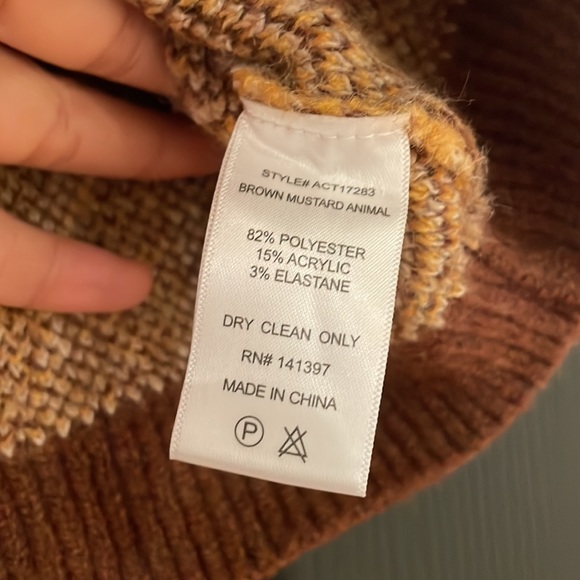 ASTR animal print sweater Oversized fit - Picture 6 of 6